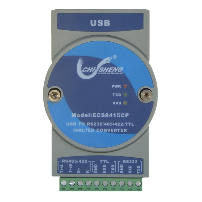 

ECS8415CP Industrial Grade USB to RS232/ 485/422/TTL USB to Serial Port Photoelectric Isolation