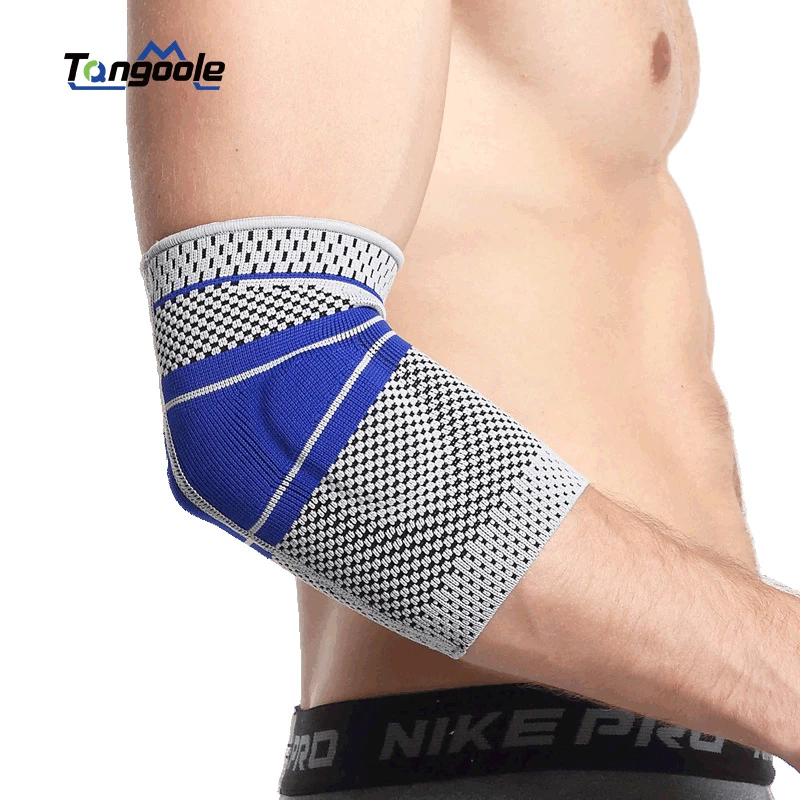 Silicone Elbow Pads, Tennis Sports, Baskeball, Volleyball Elbow Support, Pressure Arm Sleeve, Crossfit Weightlifting Brace