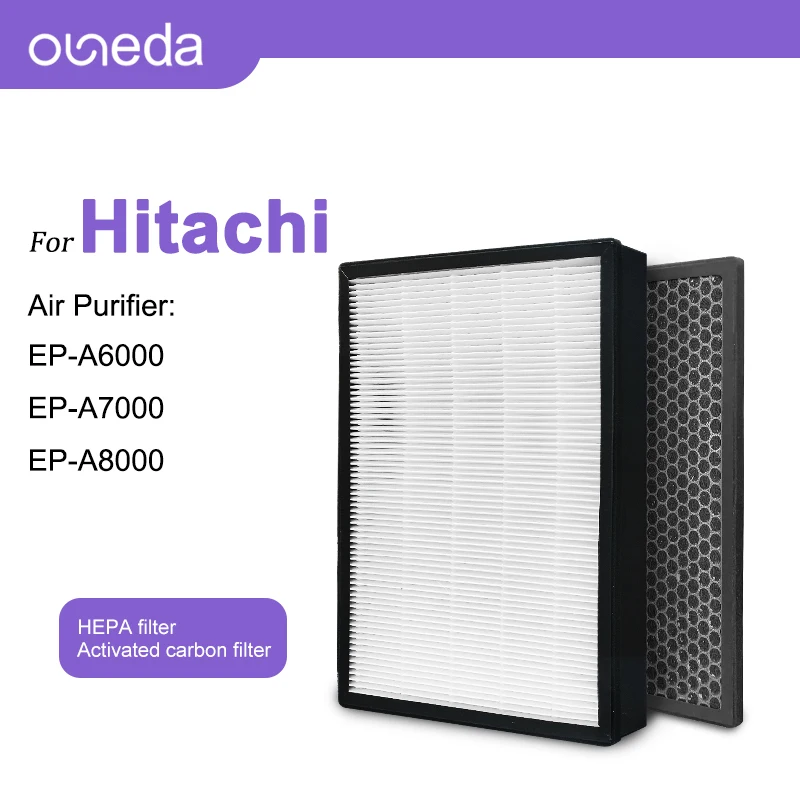 Pezzi di ricambio dei depuratori d'aria del filtro a carbone del purificatore d'aria del EP-A7000 di Hitachi del purificatore d'aria del filtro da Hepa 2PCS