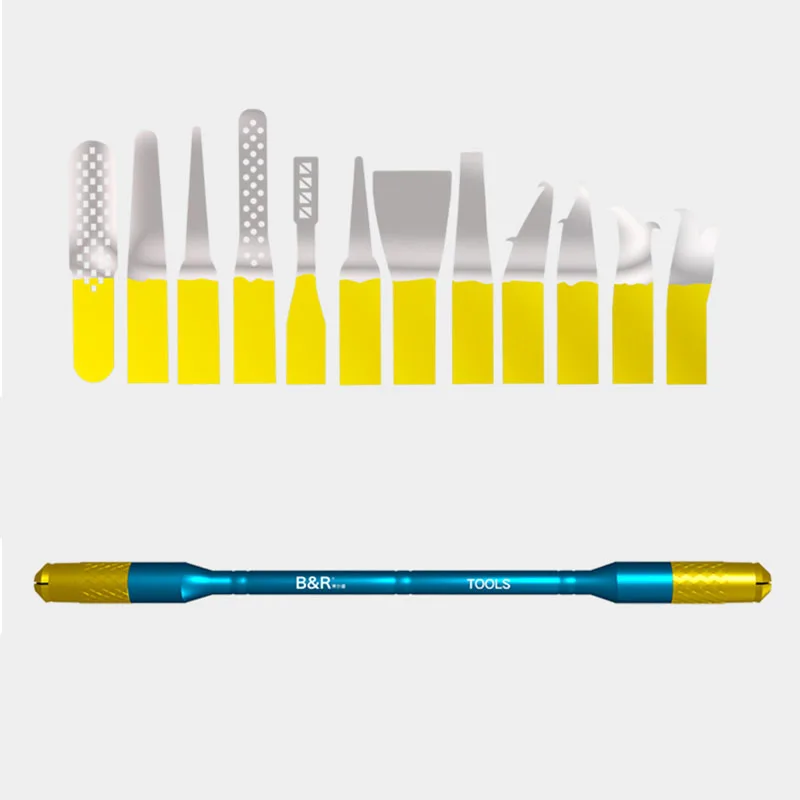 IC Chip Reparatie Dunne Blade set CPU NAND Verwijdering Graver Blade Lijm Schoonmaken Pry Mes Mobiele Telefoon Computer Processor Reparatie gereedschap
