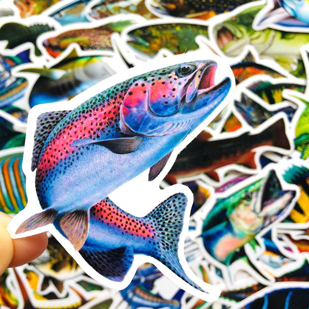 10/30/50PCS Outdoor Fishing Stickers For Waterproof Decal Laptop Motorcycle Luggage Snowboard Fridge Phone Car Sticker