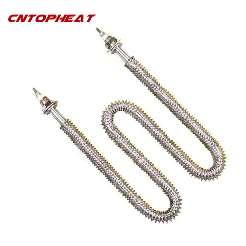 220 فولت/380 فولت الزعانف عنصر التدفئة M18 أنبوبي الهواء زعنفة سخان للفرن/تحميل البنك 1kw/1.5kw/2kw/2.5kw/3kw