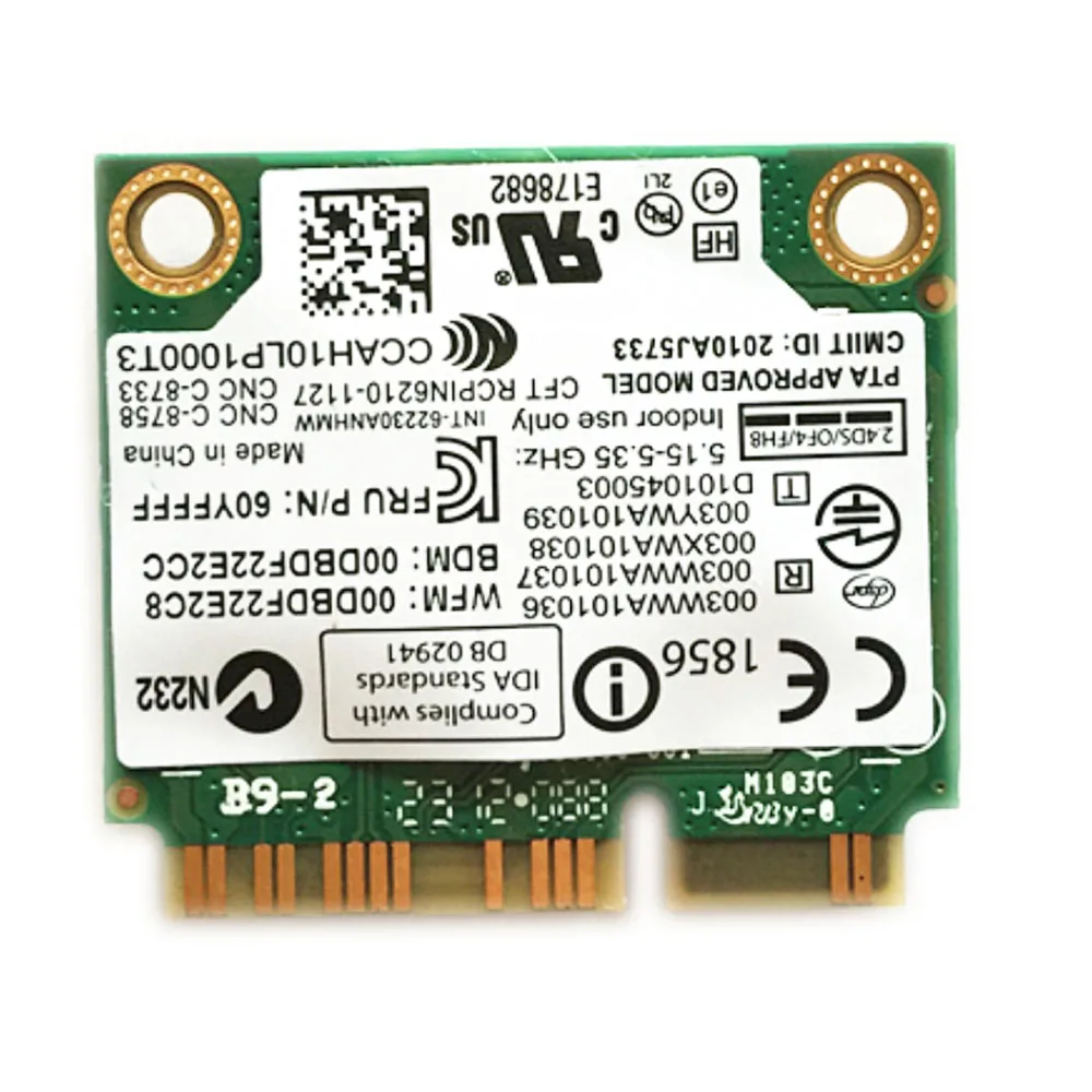 Placa de rede sem fio intel 6230, suporta 300m, 3.0bt, original sps 2003-001, hp4230s 636672 s 4730s, lenovo x201t e40 e50