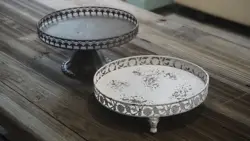 Okrągła, ręcznie robiona, Retro, Shabby i elegancka metalowa płytka