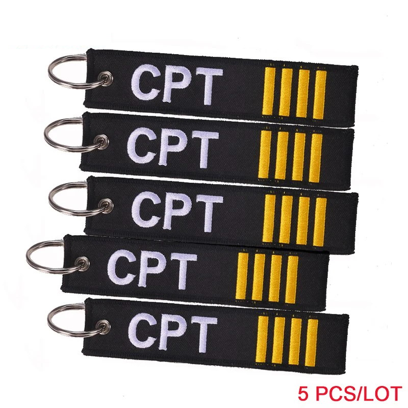 5PCS/LOT Remove Before Flight Pilot Key Chain Tag Embroidery Co-Pilot Engineer Flight Crew Keychains for Aviation Gift Key Ring