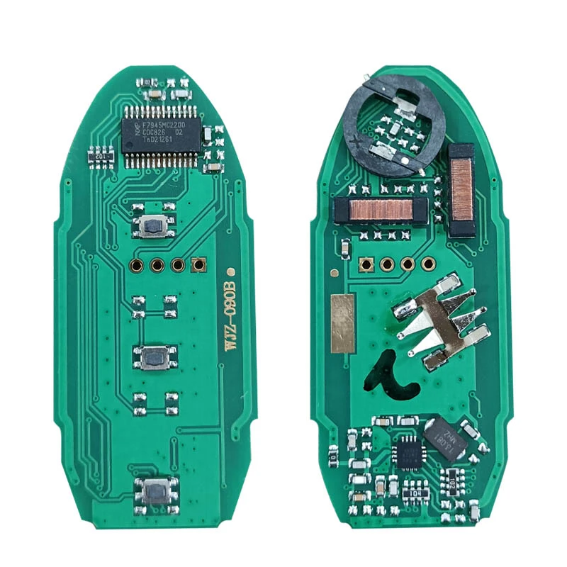 CN 027053   Aftermarket 2-przyciskowy automatyczny pilot do Qashqai X-Trail Dualis Key Control 433MHZ AES Chip S 180144202   S 180144102