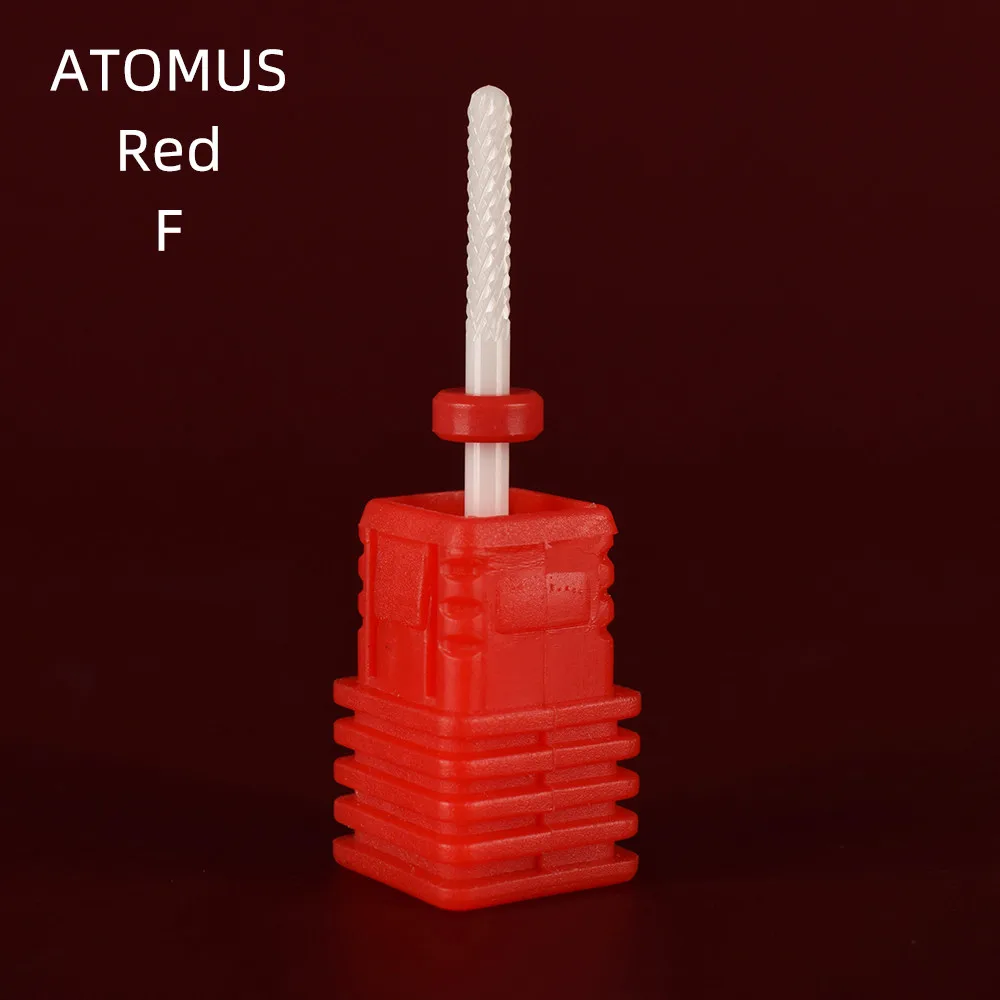 Atomus broca para unha de cerâmica, fresa elétrica para manicure, pedicure, acessórios para arte, remoção de esmalte