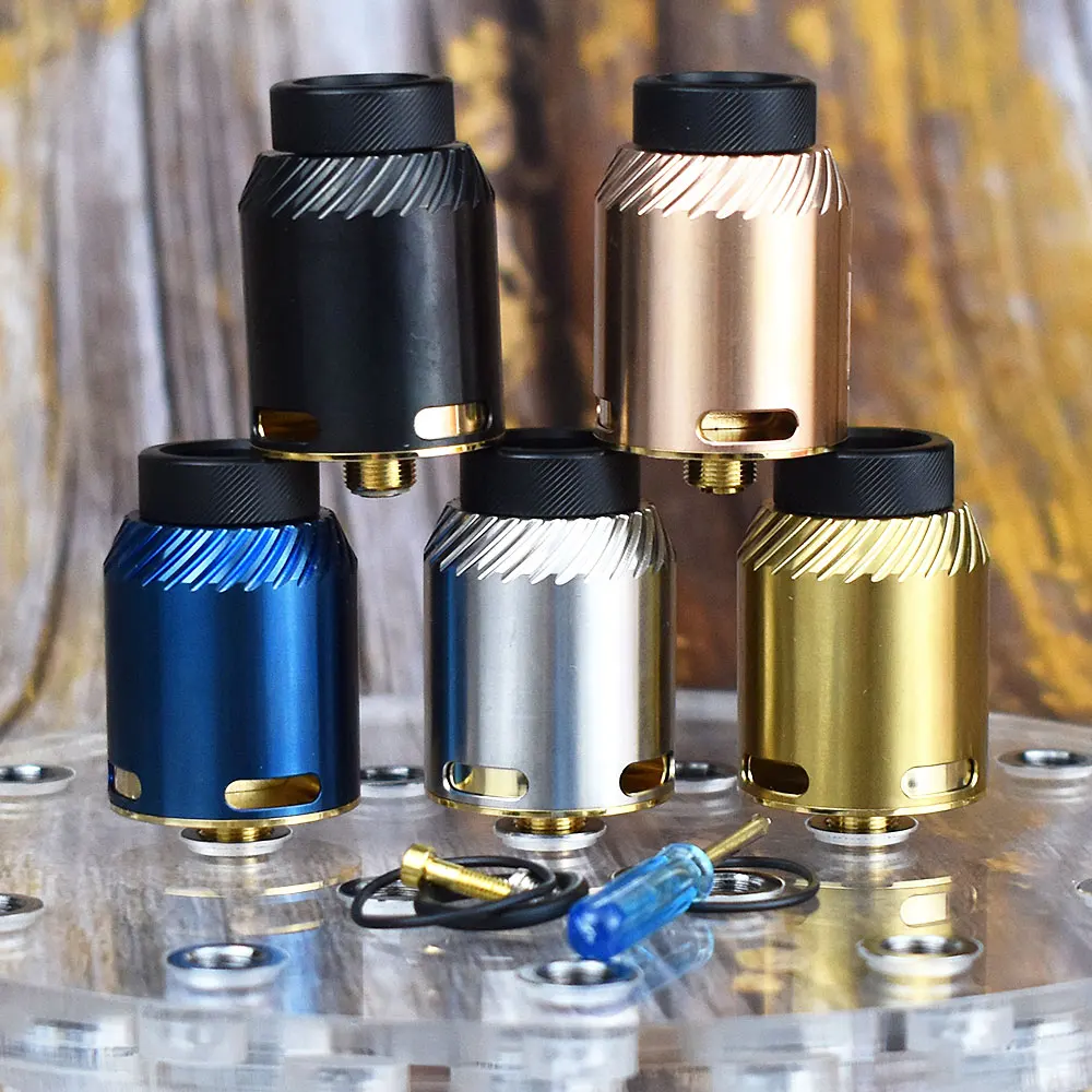 

Coolvape rda 24 мм bf rda из нержавеющей стали одинарный или двойной катушка перестраиваемая воздухозаборник регулируемый Бак атомайзер rda