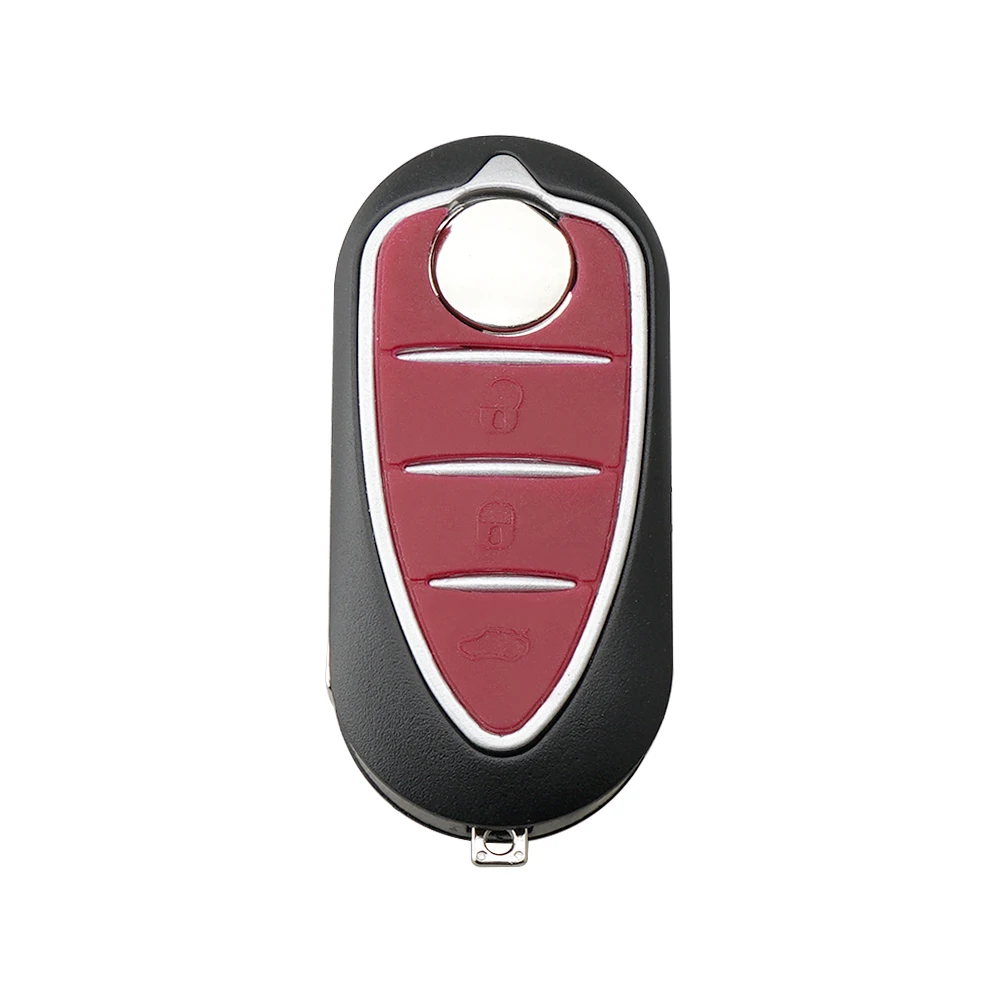 Coque de clé de voiture à télécommande à 3 boutons, couvercle de clé de voiture pliable et non découpé pour Alfa Romeo Mito giliketta 159 GTA