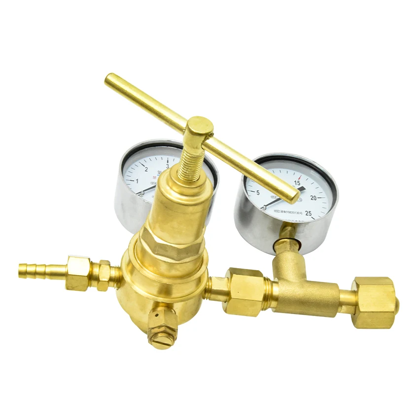 Medidor de pressão de cobre, redutor de pressão de válvula que reduz a pressão