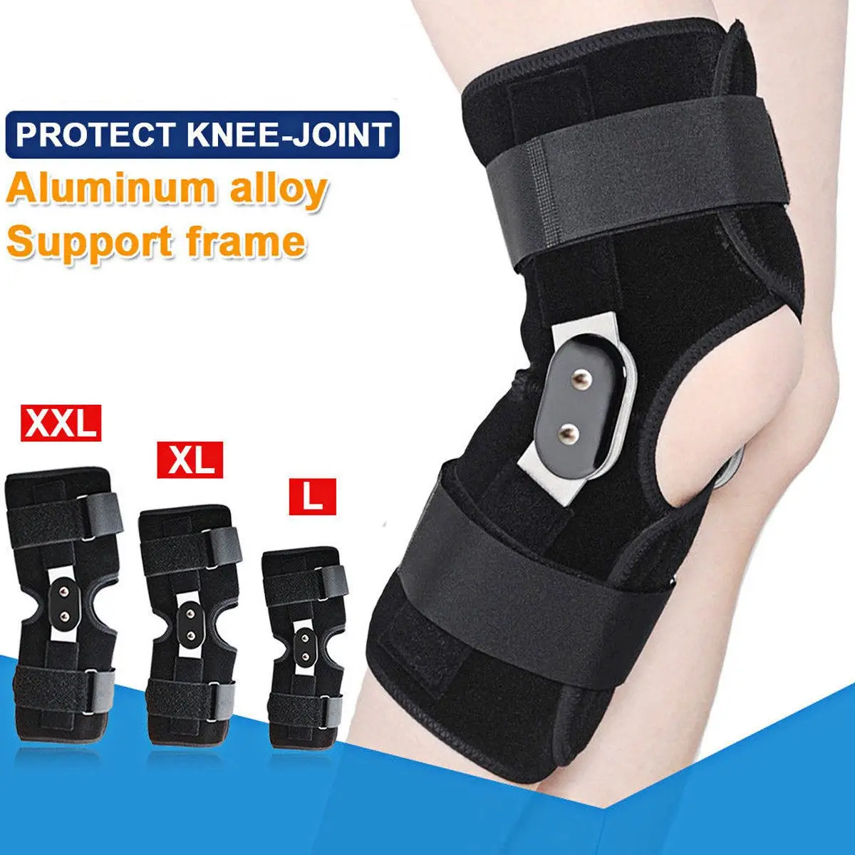 Breathable Knee Support Non-Slip Powerful Rebound Booster Mountaineering Squat Hiking Sports Brace Joint Knee Pads