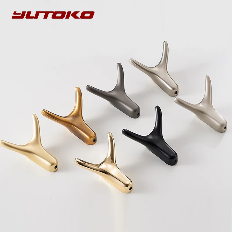 YUTOKO Bull Head Wall Hook Clothes Coat Hat Hanging Hook Racks Kitchen Hardware Key Hanging Hook Hanger Decorative Wall Hardware