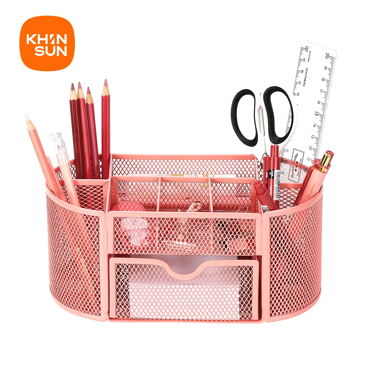 

Mesh Wire Desk Organizer Office Storage Box for Stationery Accesorries Cosmetics Desktop Holder