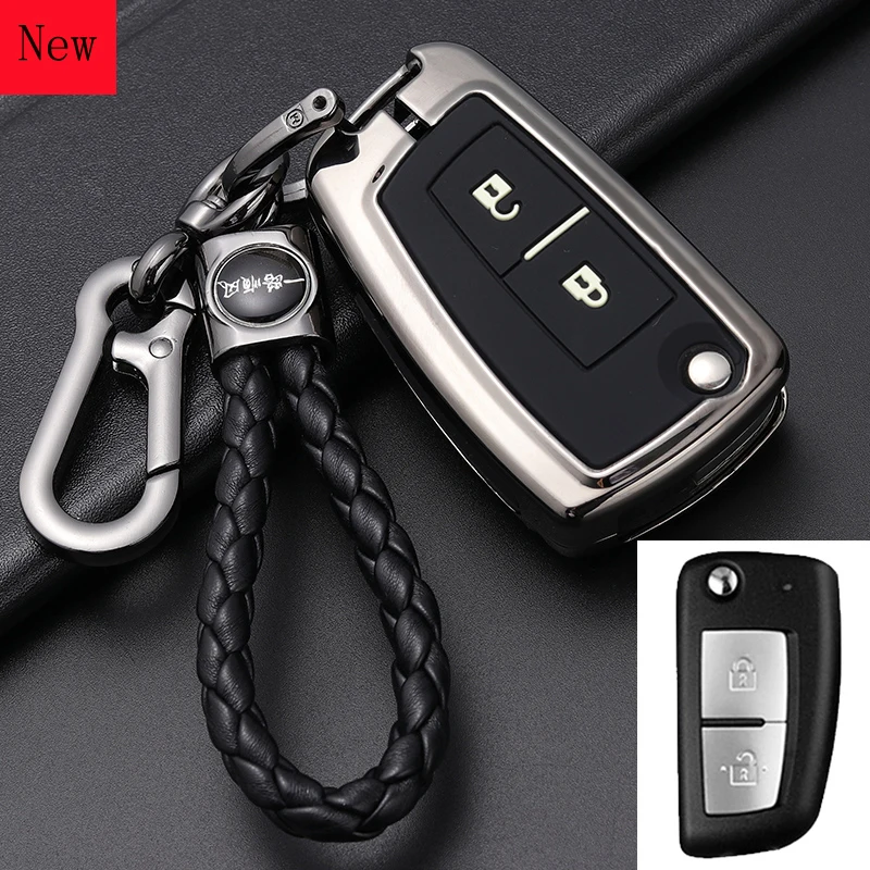 

Galvanized Alloy Keyring Key Case Cover for Nissan Qashqai Bluebird Sylphy Bluebird Kicks Tiida 2019-2021