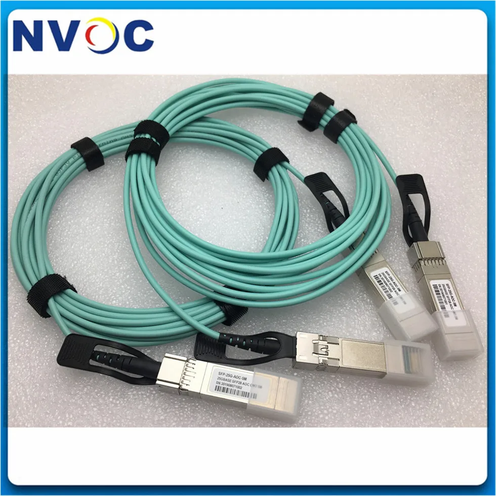 2Pcs/Lot 25Gbps SFP28 Active Optical Cable AOC Fiber 1m 3m 5m 10m 20m 30m SFP Module OM3-150 Optic