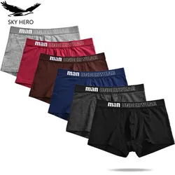 6pcs/Lot Underwear Men Underpants Boxer Briefs Shorts Homme Cotton Panties Calzoncillos Hombre Cuecas Male Trunks