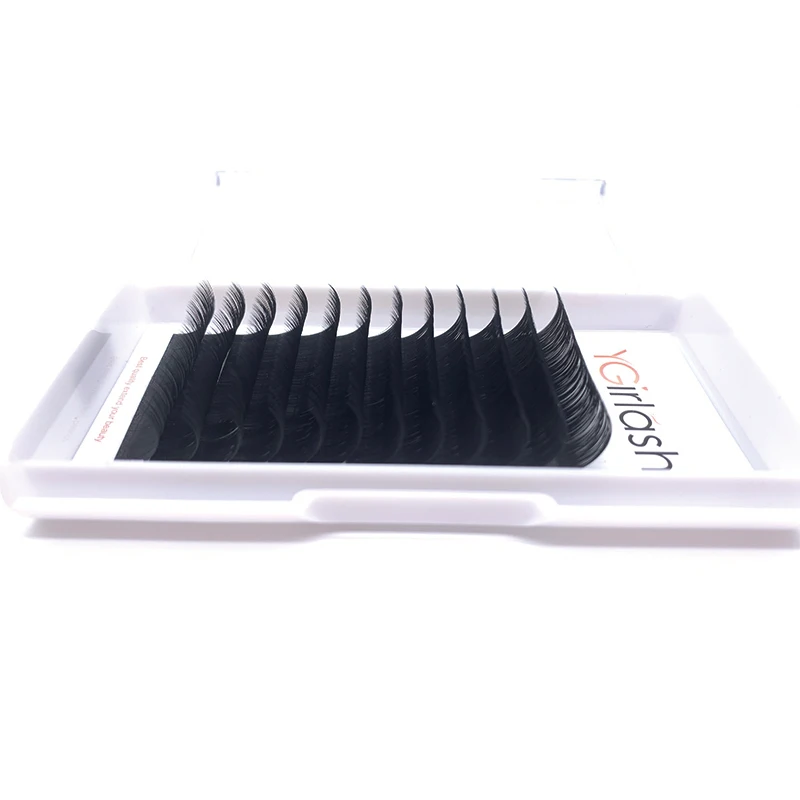 YGirlash Super Long Silk Eyelash Extension 17 18 19 20 mm Lash Extensions Volume Lashes