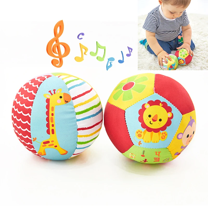 Soothe Baby Balls Rattle Comforter Toy Soft Hand Grasp Ball Educational Sensory Toys Activity Baby Crawling Toys 0 6 12 Months