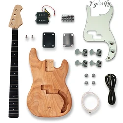 PB Bass Guitar Kit with all accessories Maple JB Bass Guitar neck 21 Fred Electric Bass Semi-finished Electric Guitar DIY guitar