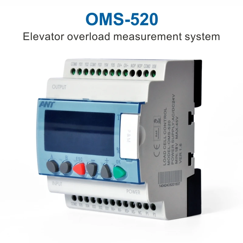 

Elevator Parts Load Cell Controller OMS-520 Elevator Load Measuring Device