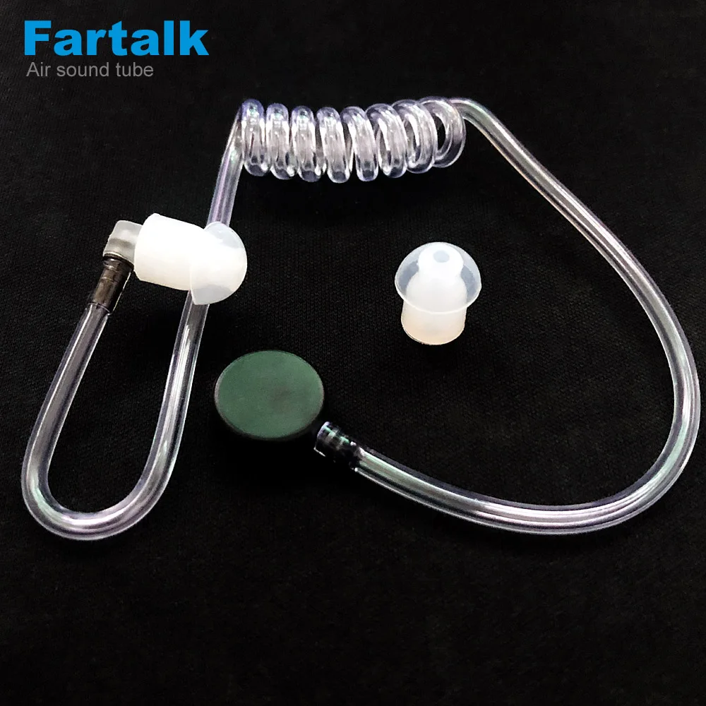 Transparent Air Sound Tube Silicone Earplugs Walkie Talkie Headset Replacement Parts