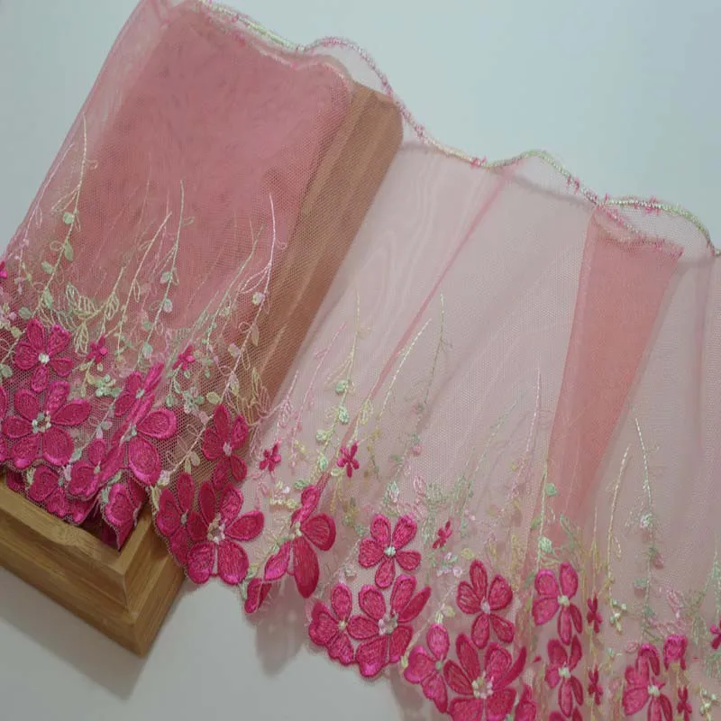 

Изысканная вышитая Цветочная кружевная отделка 10 метров, высококачественный бюстгальтер, нижнее белье, ткань «сделай сам», рукоделие и шитье, платье, аксессуары для одежды