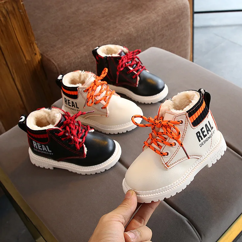 Autumn Winter Children Boots Waterproof Baby Fashion Sneaker Kids Snow Boots Boys Girls Boots Casual Shoes