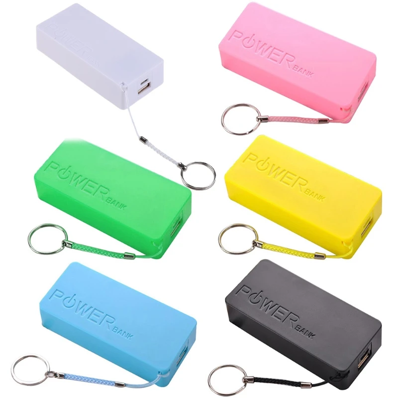 DIY Power Bank Case Box 5600mAh 2X 18650 USB Battery Charger Case For Phone Stroage Box Portable