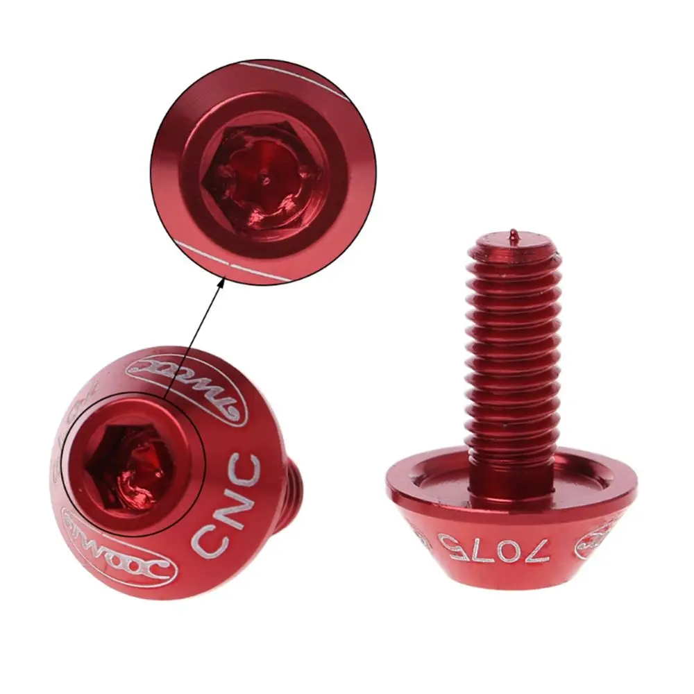 2pcs Colorful Bike Accessory Aluminum Alloy Bolts Water Bottle Stainless Steel Screw Cage Holder Screw