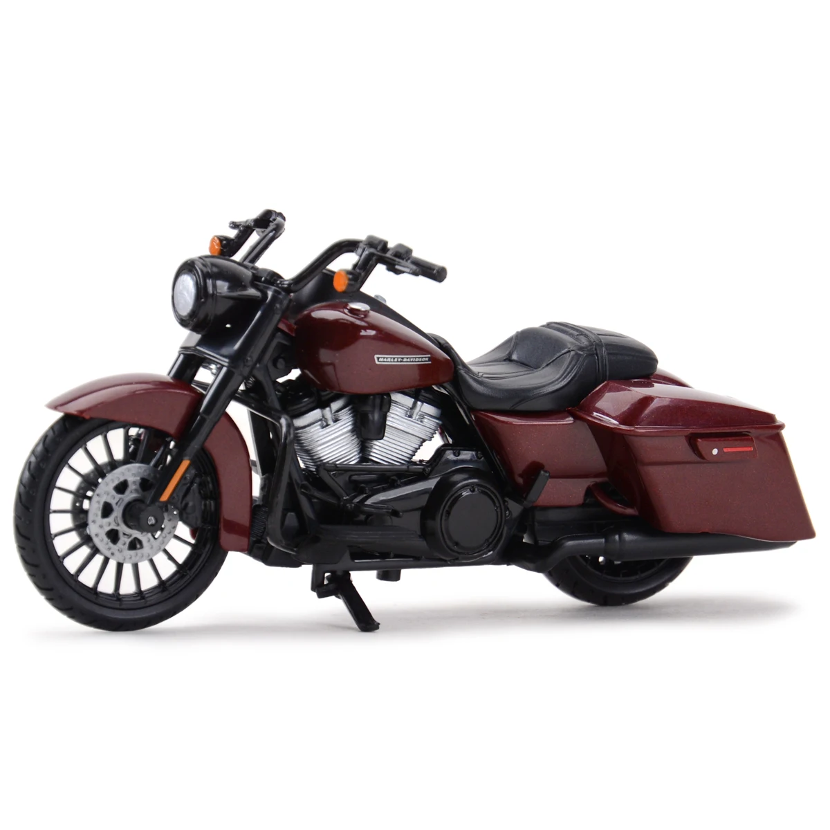 Maisto 1:18 harley-davidson 2017 Road King vehículos especiales de fundición a presión roja pasatiempos coleccionables juguetes de modelos de