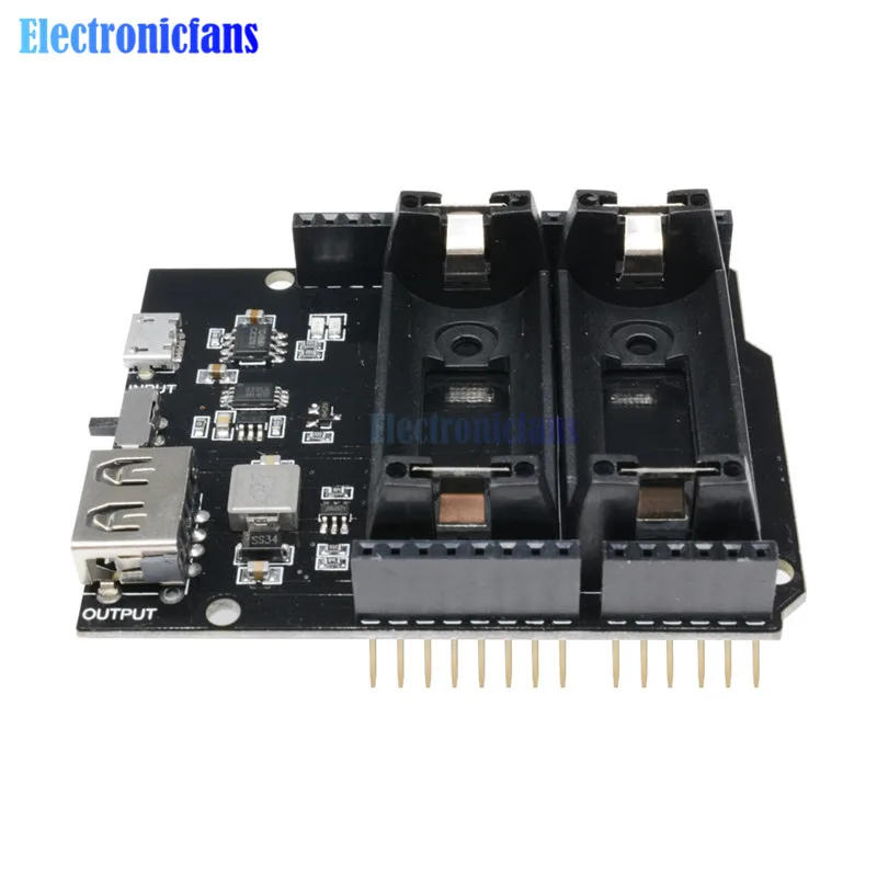 Dual 18650 Lithium-Batterie-Shield V8 Micro-USB-Powerbank-Modul 3V1A 5V 3A für Raspberry Pi Wifi ESP8266 ESP32 Ladevorrichtung – Detail 32