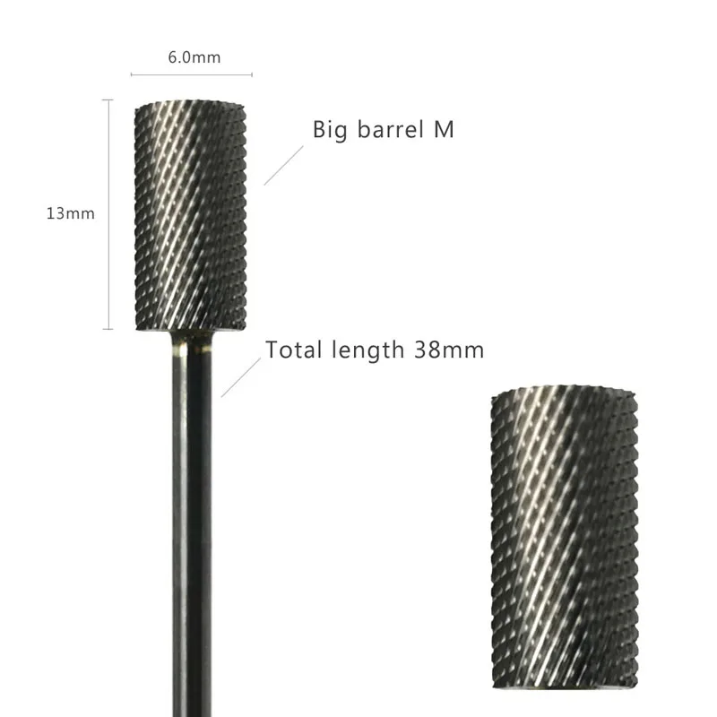 HYTOOS Barrel Nagel Bohrer Bits 3/32 "Hartmetall Nagel Bit Rotary Maniküre Schneider Nägel Zubehör Gel Entfernung Fräser werkzeug