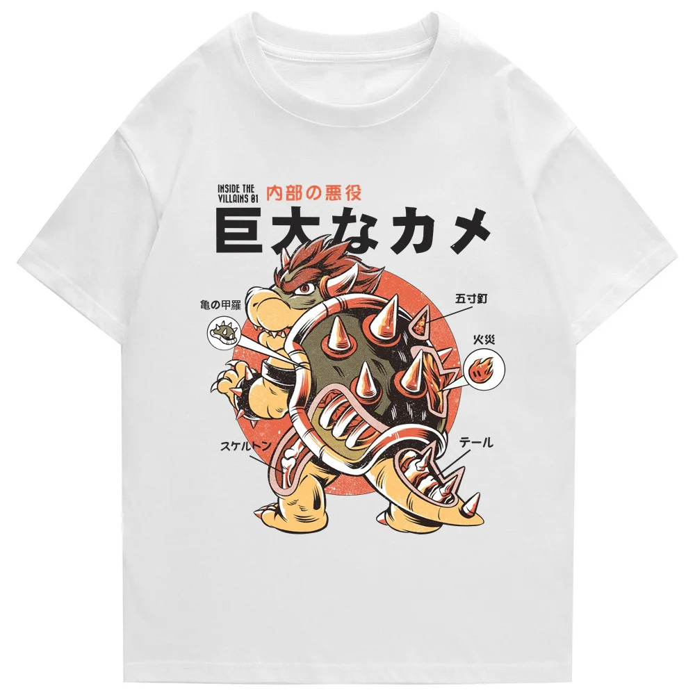 2021 Japanese Men\'s T-shirt Samurai Turtle Cool Unisex Summer T-shirt Funny Print Streetwear Top&Tee European Size T-shirt Men