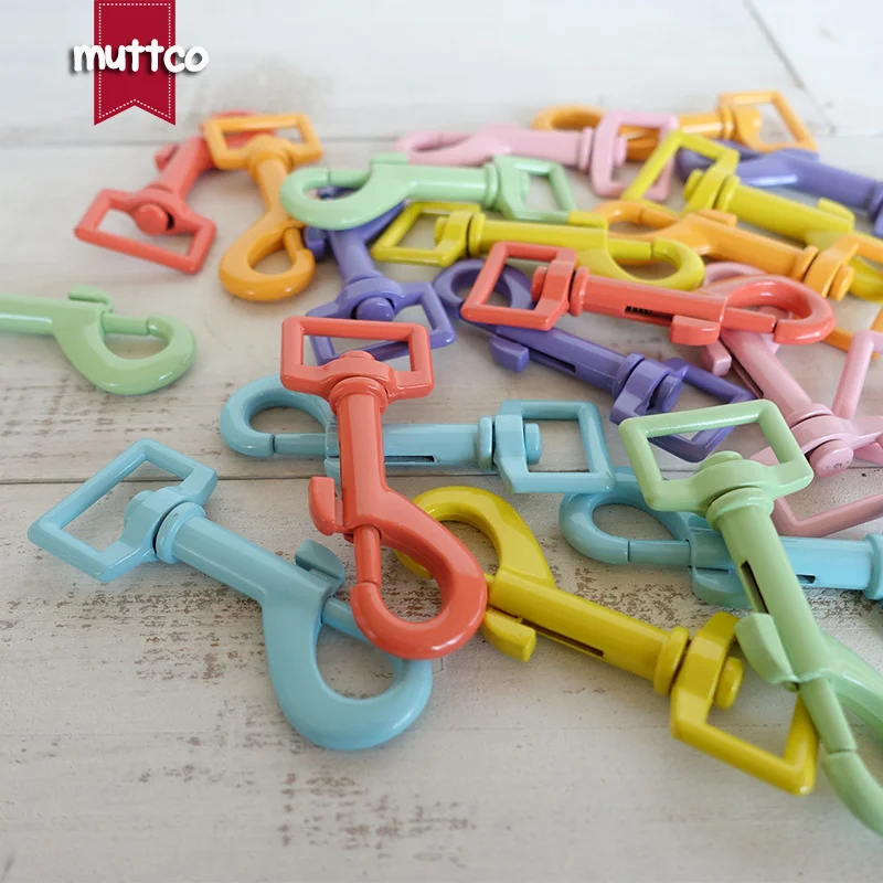 1pc Metal Colourful dog Clasp Kirsite hook buckle hardware for 20mm and 25mm webbing DIY Dog Leash parts top quality 7 colours