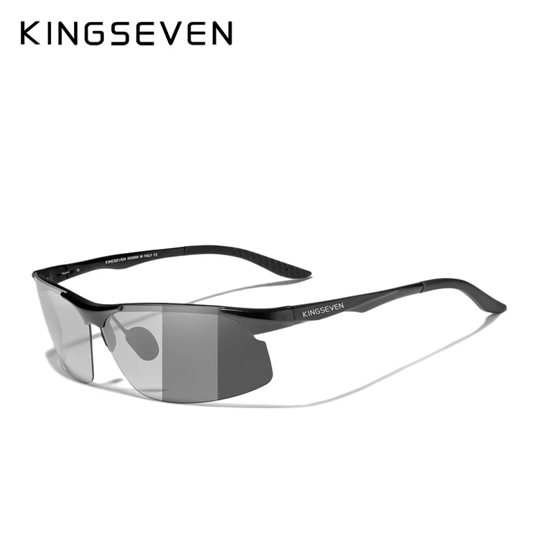 KINGSEVEN Photochromic Aluminum Sunglasses For Men Polarized UV400 Day Night Driving Glasses High Quality Anti-Glare Eyewear