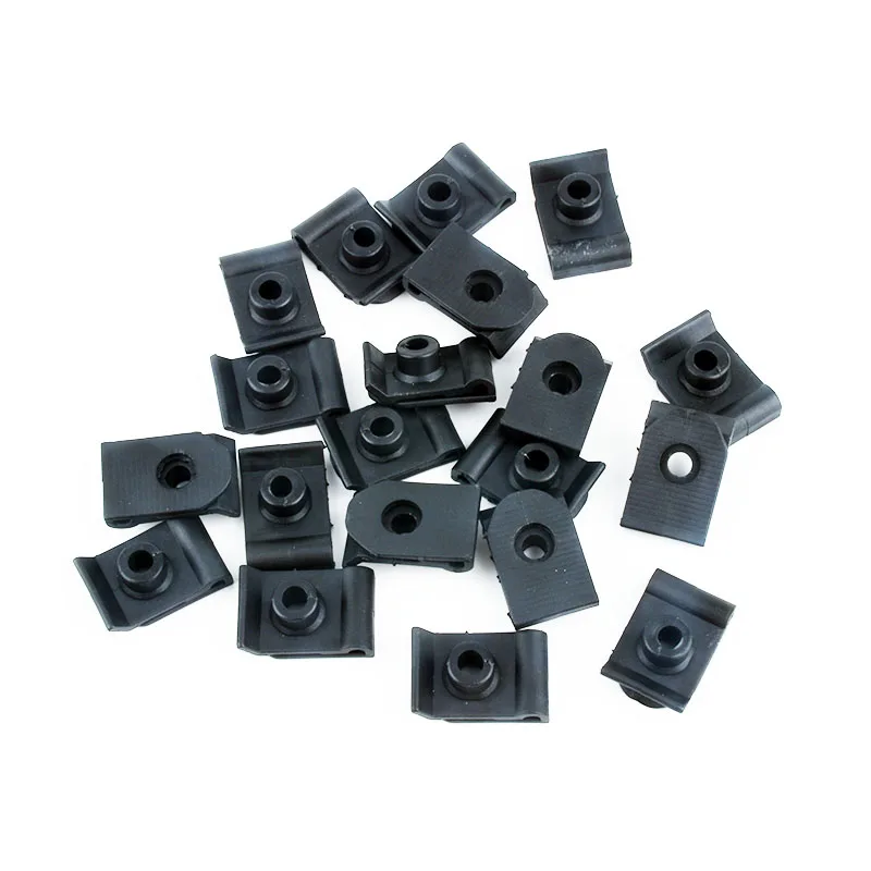 20x Fender Liner Bumper U Nut Fixed Fastener Clips Screw Clamp Retainer Car Body Plastic Clip Rivet For Toyota Lexus.