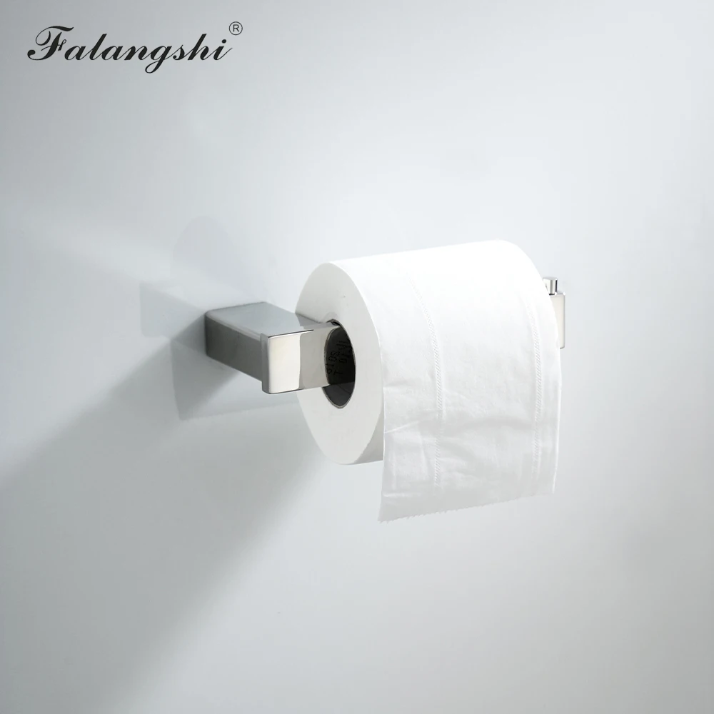 304 Stainless Steel Bathroom Hardware Set Robe Hook Toilet Roll Paper Holder 60cm Towel Bar Polished Screwed Wall Mount WB8851