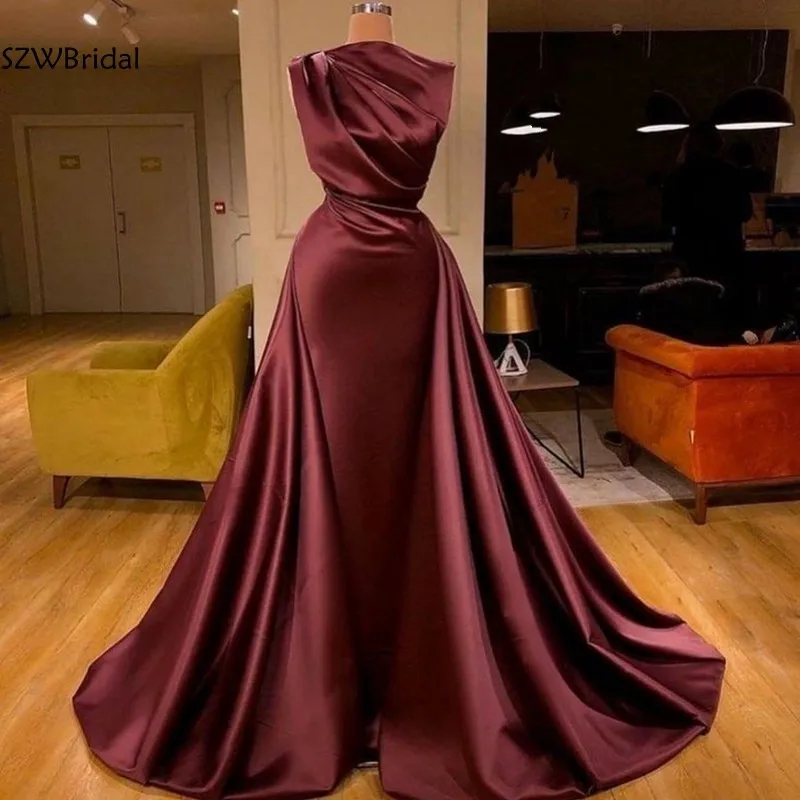 

New Arrival High Neck Arabic Dubai Evening dresses Long train abendkleider 2024 Avond jurken Formal dress Evening gowns