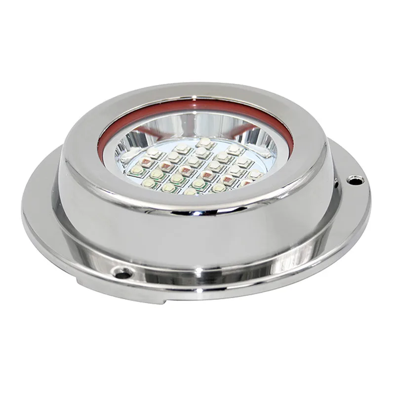 Hot 24VDC 12VDC RGB RGBW Wireless Remote Control Color Changing Ship Ocean Submersible Yacht Marine Boat LED Underwater Light