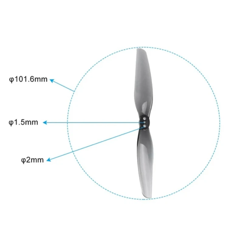 HQProp Durable T4x2.5 4X2.5 4025 2-blade CW CCW Propeller PC Grey For RC Freestyle 4inch Diatone Rome F4 Toothpick Micro Drones