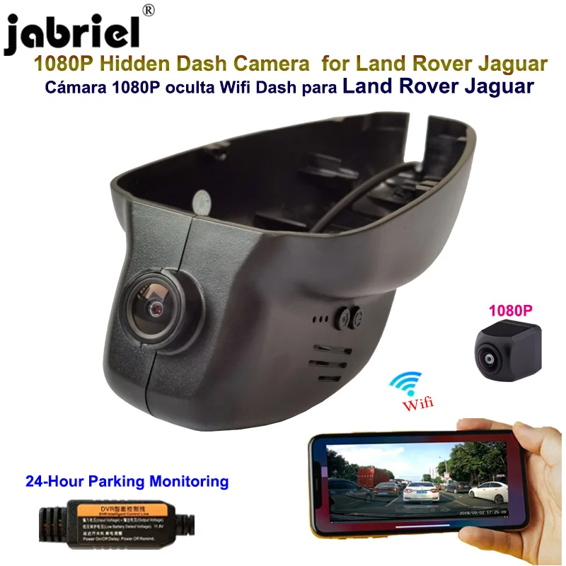 

Jabriel 1080P Auto WIFI Dash Camera Car Dvr For JAGUAR XF XJ XE XJL F-PACE LandRover Freelander Discovery Range Rover Evoque