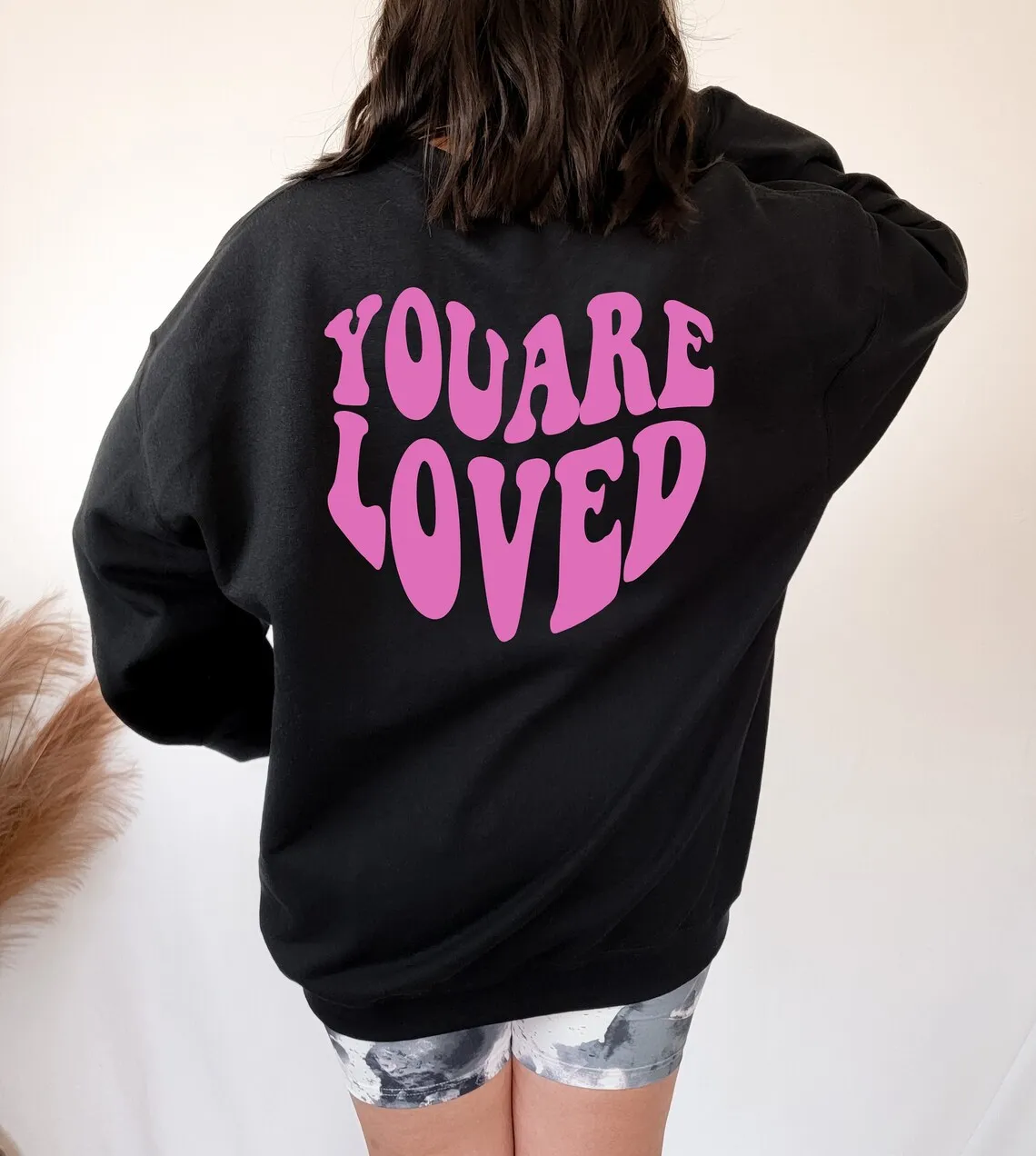 

Sugarbaby You Are Loved Sweatshirt Aesthetic Gift Long Sleeved Fashion Tumblr Jumper Fashion Women Sweater Unisex Casual Tops