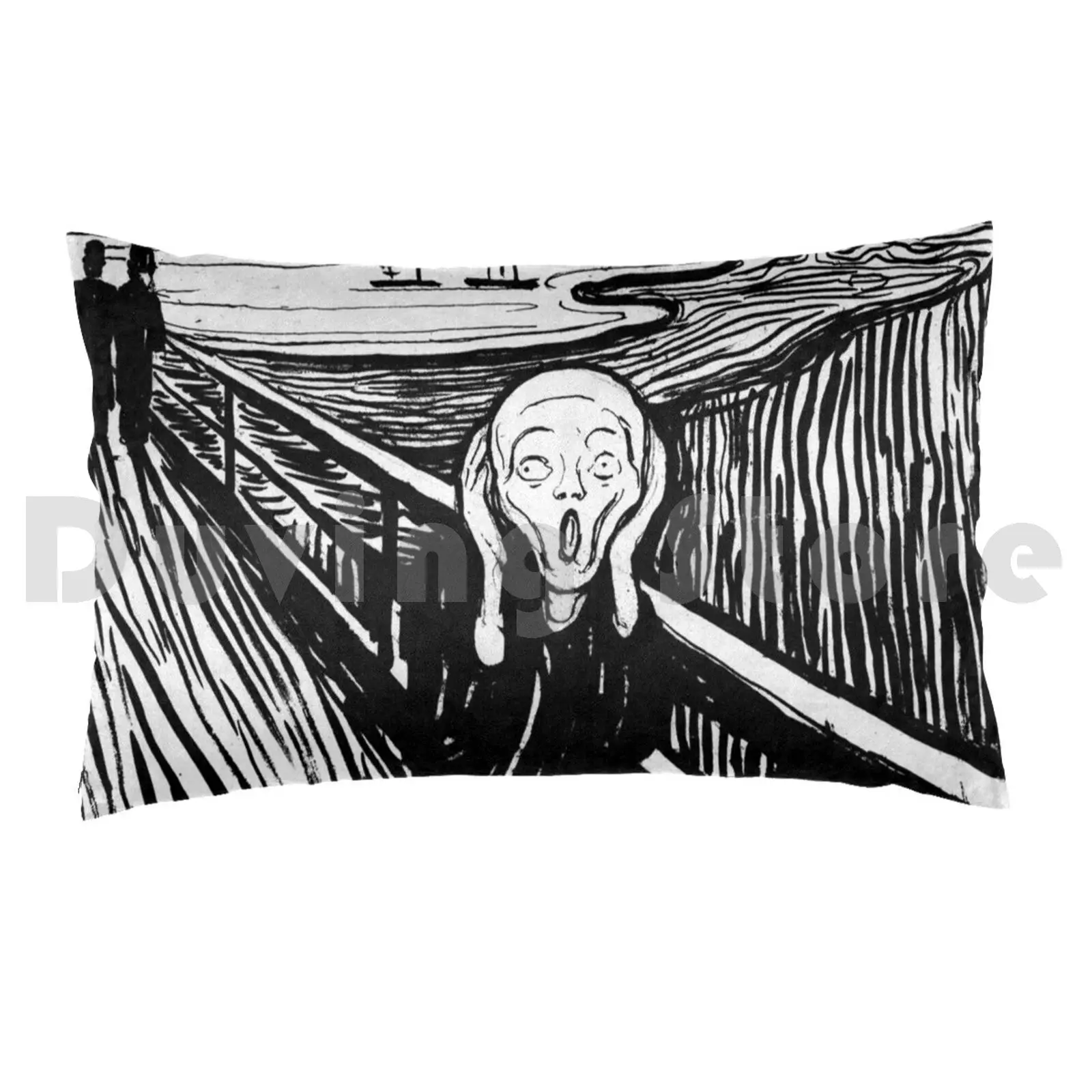 The Scream , Edvard Munch Pillow case The Scream Edvard Munch Munch Scream Painter Work Of Art