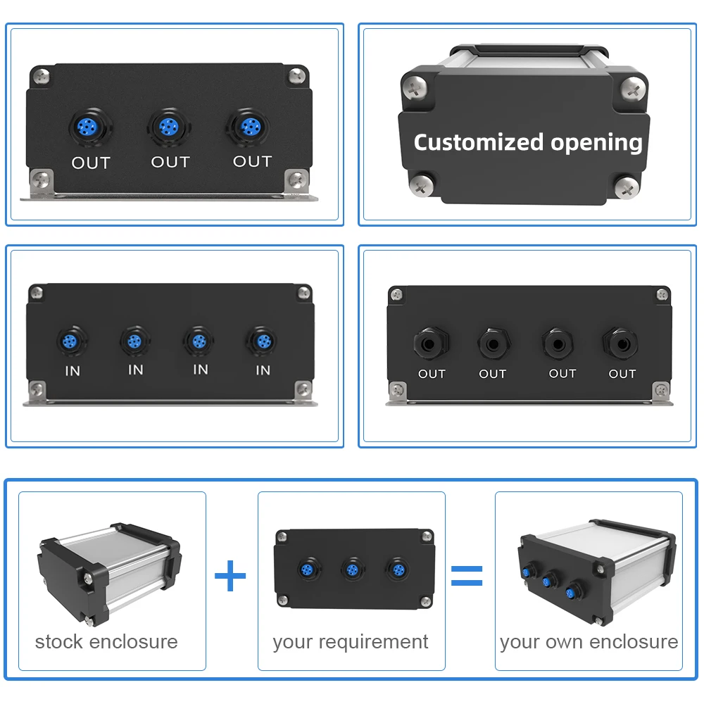 Outdoor Waterproof IP68 Electrical Cable Enclosure Wire Connector Junction Box for Low or High Voltage Garden M09 125*60mm