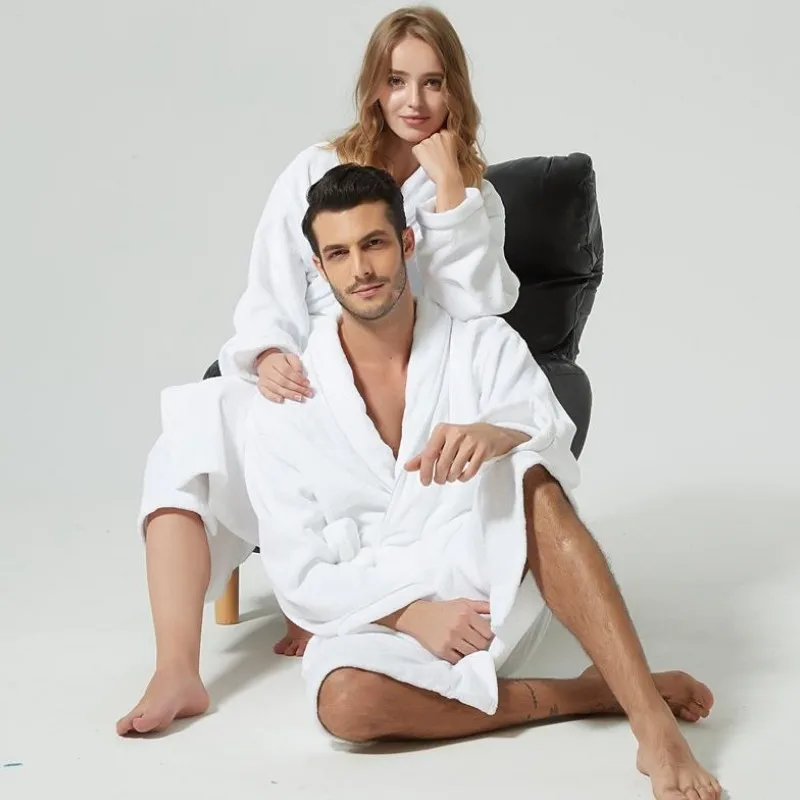 Women Casual Home wear Winter Family Robe 100% Cotton Toweling Terry Robe For Adult Boy Girls Robe Warm Bathrobe home bathrobe