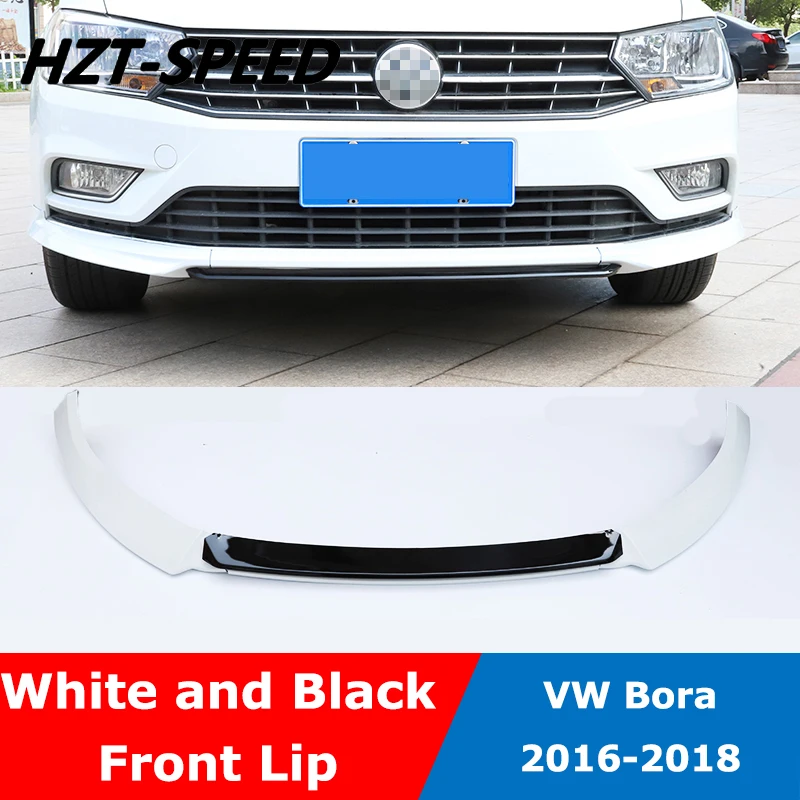 3 PCS Splitter ABS Car Shovel Modification Front Bumper Lip For Volkswagen Bora 2016-2018 Protector