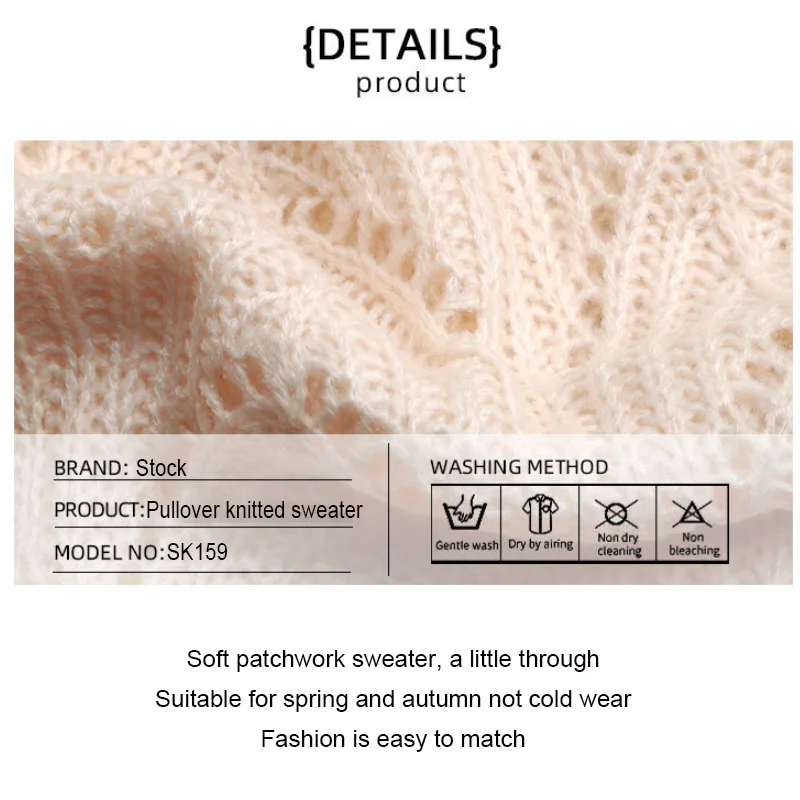 Women's knitted Sweater Spring Autumn V-Neck Contrast Sweater Fashion Thin Long-Sleeved T-Shirt Women All-Match Bottoming Shirt