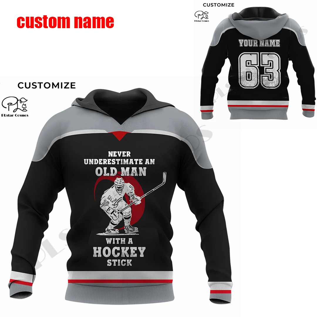 

PLstar Cosmos 3DPrinted Newest HOCKEY Sport Custom Name Art Unique Hrajuku Streetwear Unisex Casual Hoodies/Zip/Sweatshirt W-1