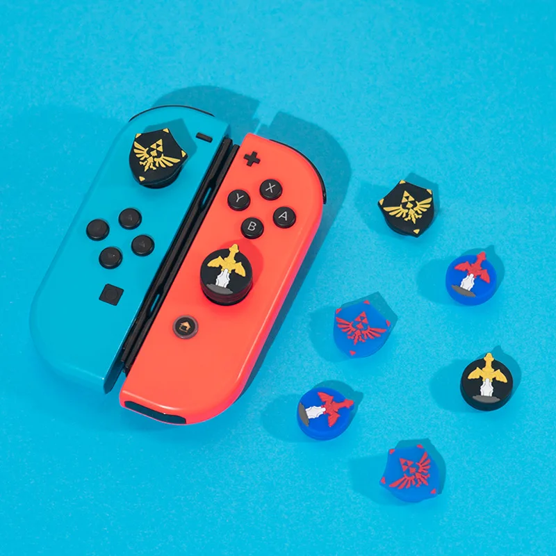 Uchwyt na kciuki czapka Joystick pokrywa ochronna dla Zelda Skyward miecz przełącznik do nintendo NS Lite Joy-con kontroler Thumbstick Case