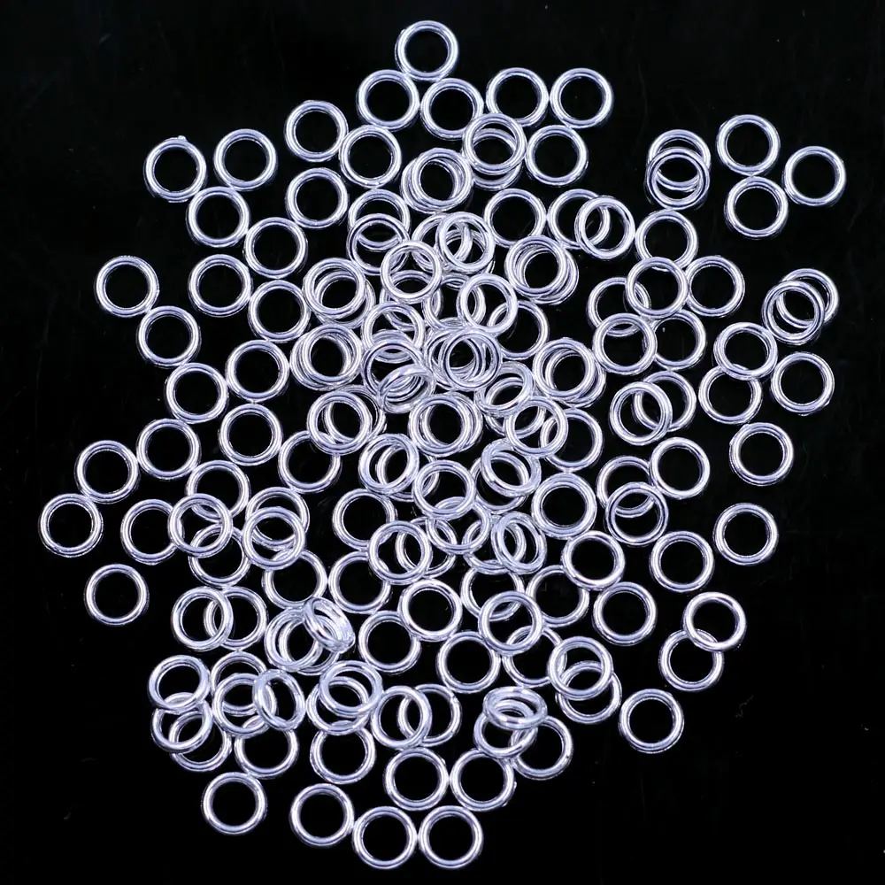 12 Styles Closed Soldered Jump Rings Round Circle Connectors Zinc Metal Alloy For Jewelry DIY Making Findings 4-30mm